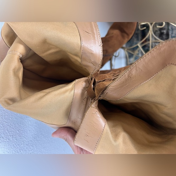 Franco Sarto Knee High Suede Side Zip Boots Size 6.5 - Picture 10 of 11